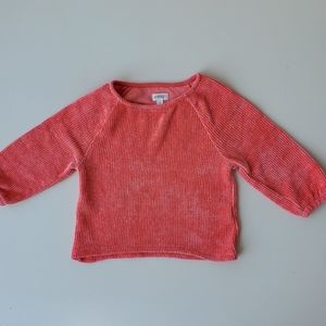 Gymboree Chenille knit pull over Coral Sweater